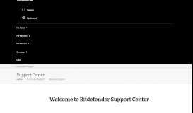 
							         Antivirus Support - Bitdefender Australia Support Centre								  
							    