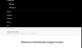 
							         Antivirus Support - Bitdefender Support Center								  
							    
