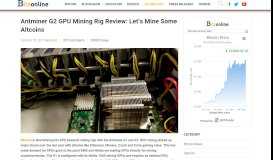 
							         Antminer G2 GPU Mining Rig Review: Let's Mine Some Altcoins								  
							    