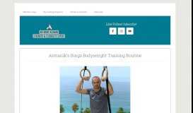 
							         Antranik's Rings Bodyweight Training Routine								  
							    