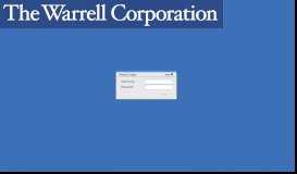 
							         Anveo Web Portal - The Warrell Corporation								  
							    