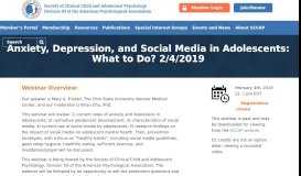 
							         Anxiety, Depression, and Social Media in Adolescents: What to Do? 2 ...								  
							    
