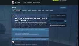 
							         Any clue on how I can get a vmf file of test chamber 9? :: Portal ...								  
							    