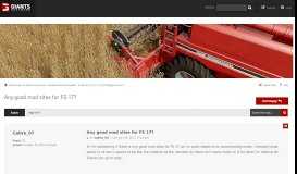 
							         Any good mod sites for FS 17? - GIANTS Software - Forum								  
							    