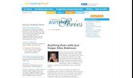 
							         Anything Goes with Jazz Singer Ellen Robinson · Creativity-Portal.com								  
							    