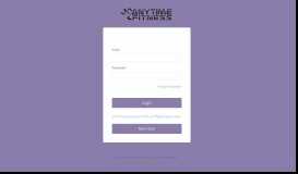 
							         Anytime Fitness | Login								  
							    