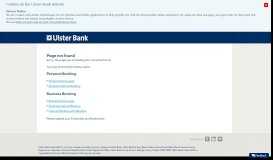 
							         Anytime Internet Banking - Ulster Bank								  
							    