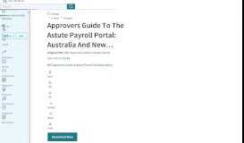 
							         ANZ Approvers Guide to Astute Payroll | Login | Password								  
							    