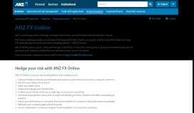 
							         ANZ FX Online | ANZ								  
							    