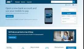 
							         ANZ Personal Banking | Accounts, credit cards, loans ...								  
							    