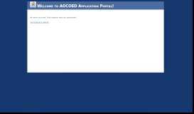 
							         AOCOED Application Portal!								  
							    