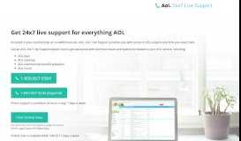 
							         AOL 24x7 Live Support—for everything AOL								  
							    