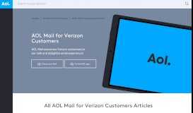 
							         AOL Mail for Verizon Customers Articles - AOL Help								  
							    