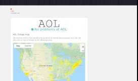 
							         AOL outage map | Downdetector								  
							    