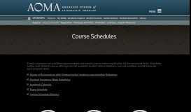 
							         AOMA Course Schedules | Oriental Medicine Degree								  
							    