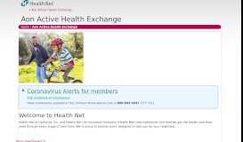 
							         Aon Active Health Exchange - Health Net								  
							    