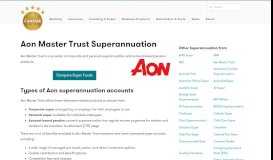 
							         Aon Master Trust Superannuation | Canstar								  
							    