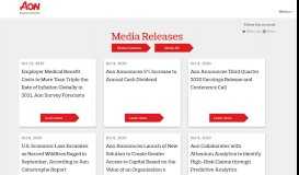 
							         Aon: News Releases								  
							    