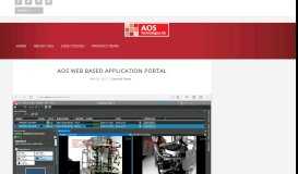 
							         AOS Web Based Application Portal - aostechnologies								  
							    