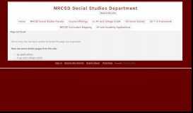 
							         AP and Academy Applications - NRCSD Social Studies Department								  
							    