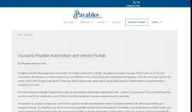 
							         AP Automation and Vendor Portals - iPayables								  
							    