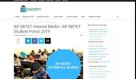 
							         AP SBTET Internal Marks Oct/Nov 2018 | AP SBTET Student Portal 2018								  
							    