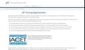
							         AP Scoring - ETS.org								  
							    
