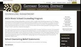 
							         AP Testing – Counseling Department – Gateway School District								  
							    