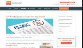 
							         AP® World Languages Testing - SANS Inc.								  
							    