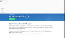 
							         Apache NetBeans Plugins - The Apache Software Foundation!								  
							    