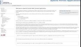 
							         Apache Portals Applications - Apache Portals Web Content Application								  
							    