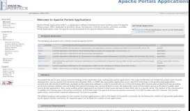 
							         Apache Portals Applications Home Page - The Apache Software ...								  
							    