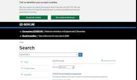 
							         aparecido e - Search - GOV.UK								  
							    