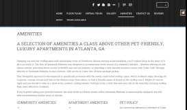 
							         Apartment and Community Amenities - Savannah Midtown								  
							    