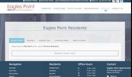 
							         Apartment Residents - Eagles Point Apartments								  
							    