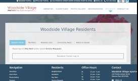 
							         Apartment Residents - Woodside Village Apartments								  
							    