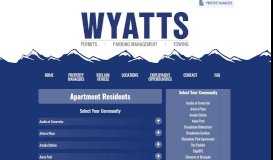 
							         Apartment Residents - Wyatts Towing								  
							    