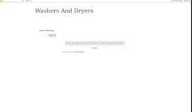 
							         Apartment Size Washer And Dryers - Washers And Dryers								  
							    