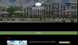 
							         Apartments at Holly Crest | Communities | Northwood Ravin, LLC								  
							    