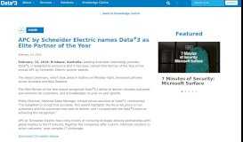 
							         APC by Schneider Electric names Data#3 as Elite Partner of the Year ...								  
							    