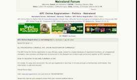 
							         APC Online Registration - Politics - Nigeria - Nairaland Forum								  
							    
