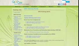 
							         APD Training Alerts - Training | APD Training Portal								  
							    