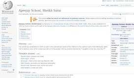 
							         Apeejay School, Sheikh Sarai - Wikipedia								  
							    