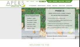 
							         APERS: Arkansas Public Employees Retirement System								  
							    