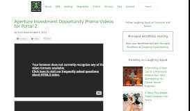 
							         Aperture Investment Opportunity Promo Videos for Portal 2								  
							    