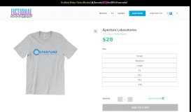 
							         Aperture Laboratories T-Shirts & Hoodies - Fictional Corporations								  
							    