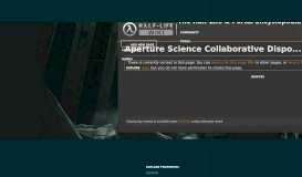 
							         Aperture Science Collaborative Disposition Test | Half-Life Wiki ...								  
							    