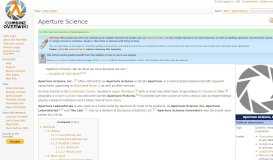 
							         Aperture Science - Combine OverWiki, the original Half-Life wiki and ...								  
							    