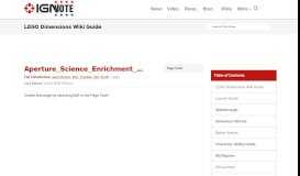 
							         Aperture Science Enrichment Center - LEGO Dimensions Wiki Guide ...								  
							    