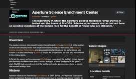 
							         Aperture Science Enrichment Center (Location) - Giant Bomb								  
							    